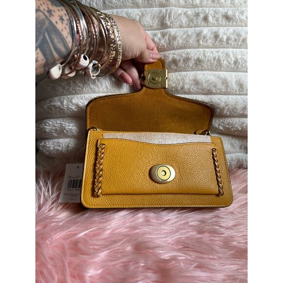 NWT Coach Tabby with Matching Wallet in Buttercup Yellow Whipstitch - Picture 10 of 13